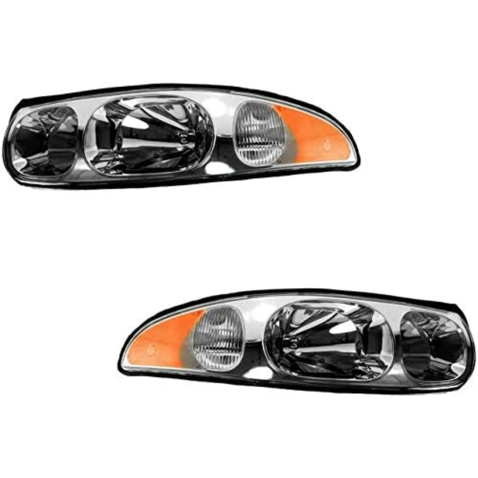 US  Headlight Assembly Set of 2 - Compatible with 2000-2005 Buick LeSabre Limited