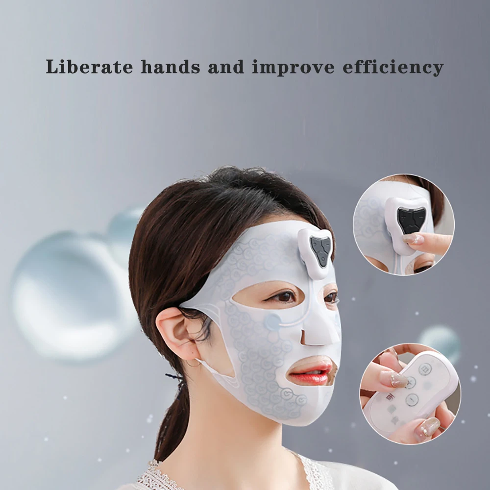 

Soft Silicone Electronic Facial Mask Massager,Black Technology Deep Skincare,Deeply Moisturize and Relieve Skin Problems