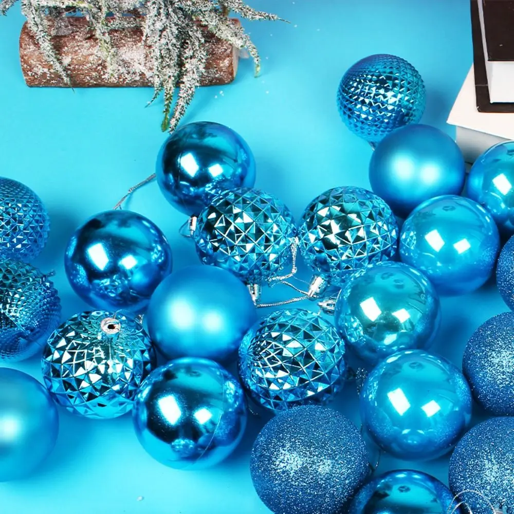 

36pcs 6cm Christmas Ball Set Big Delicate Christmas Tree Decoration Pendant Shatterproof Waterproof Hanging Ornament Props