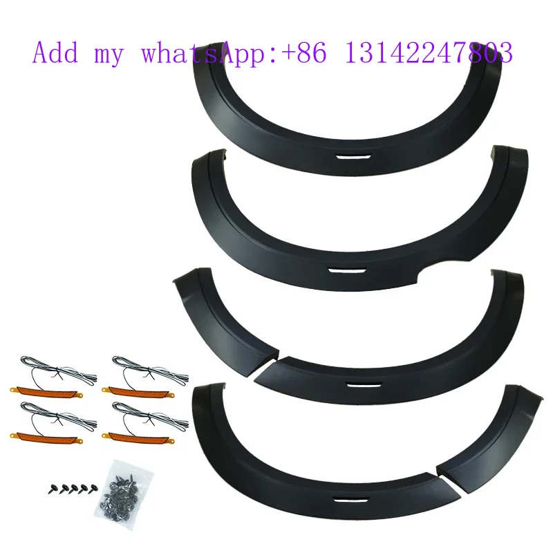 Car Fender Flares Arch Wheel Eyebrow Protector Mudguard Sticker for 2015 With ed Wheelbase