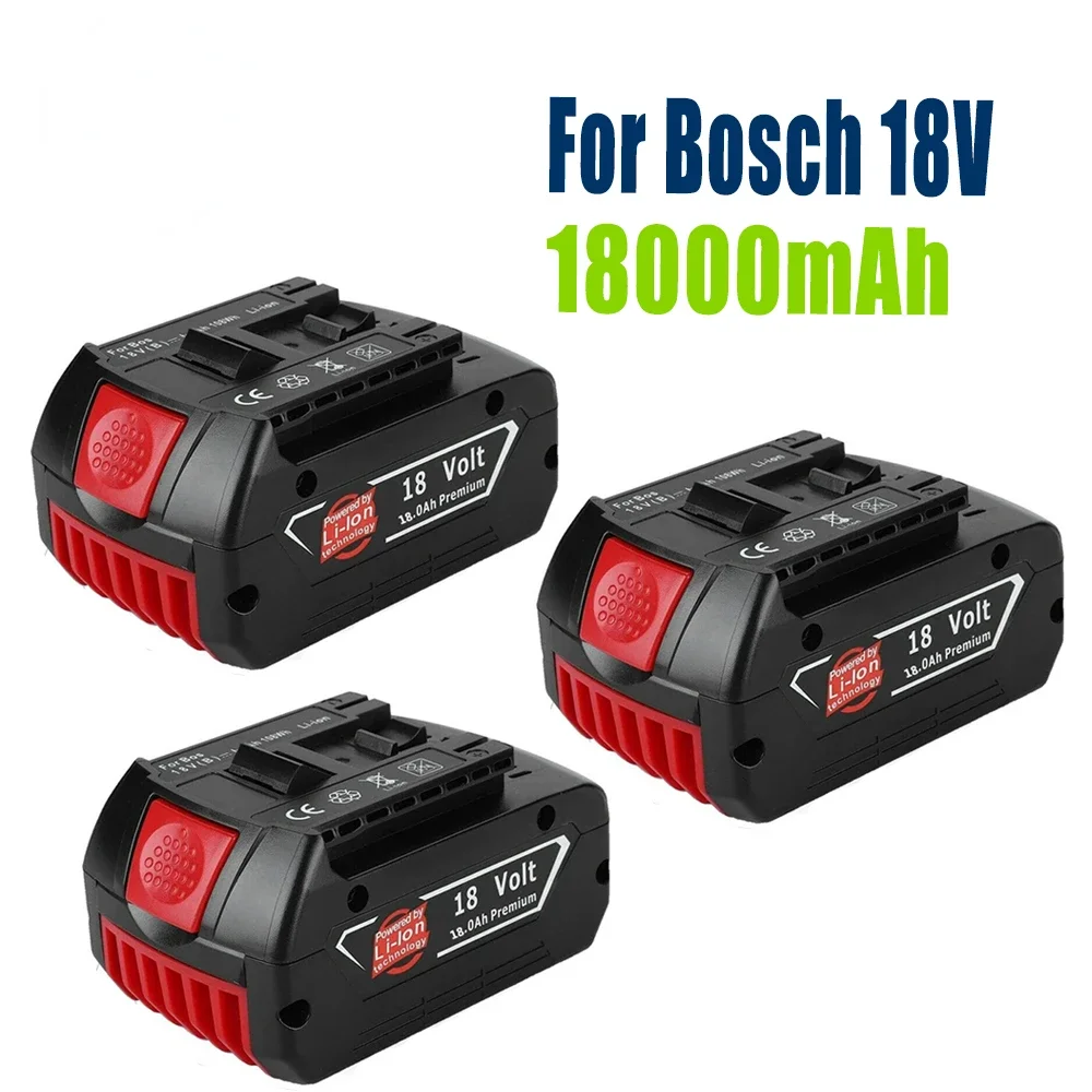 

100% Оригинальный 18V1800 0 мАч перезаряжаемый аккумулятор для Bosch 18v181.0ah резервная портативная запасная батарея со светодиодным индикатором и зарядным устройством 3а