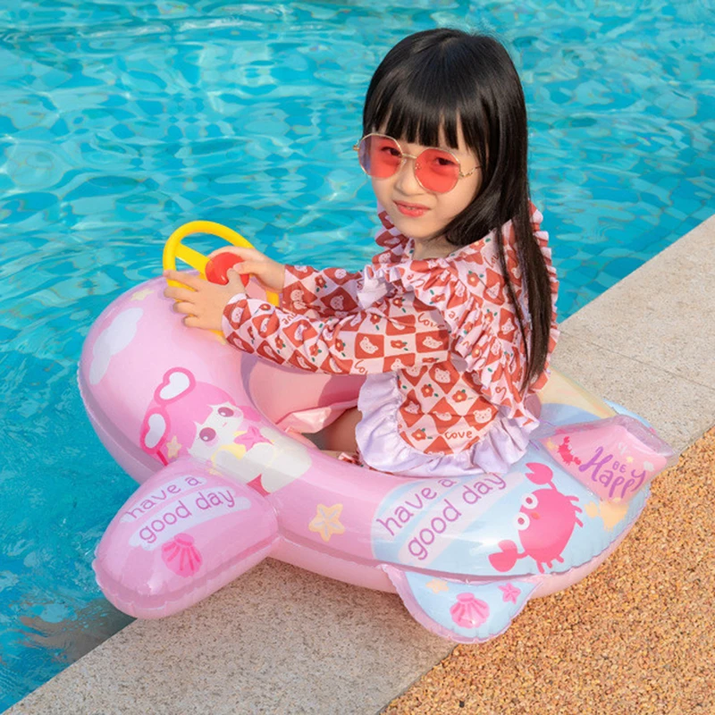 子供のための動物の形をしたインフレータブルスイミングリング,ビーチプール,赤ちゃんの水のおもちゃ,フローティングシート,かわいい,屋外