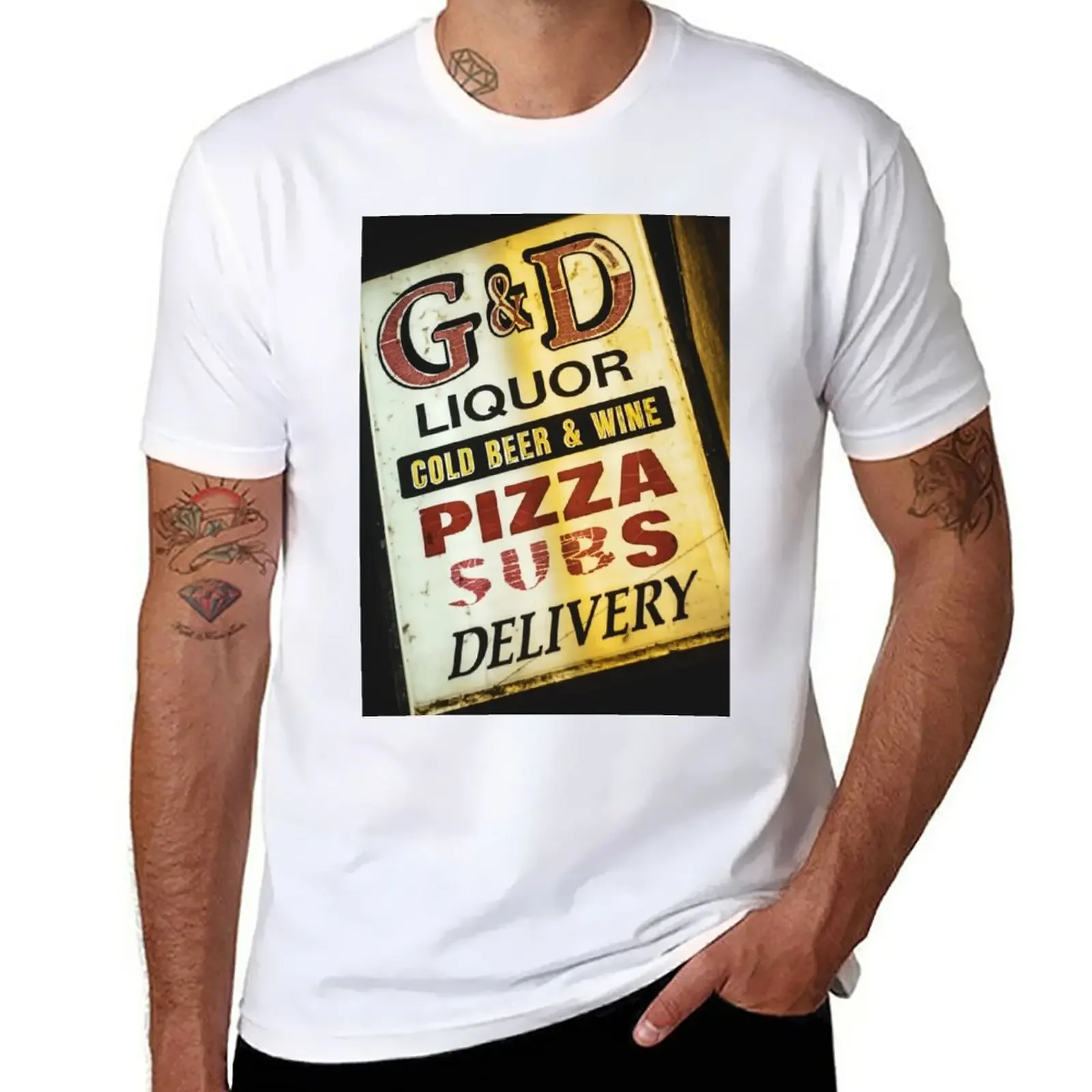 Throwback G&D Sign T-Shirt customs design your own customizeds animal prinfor boys mens champion t shirts