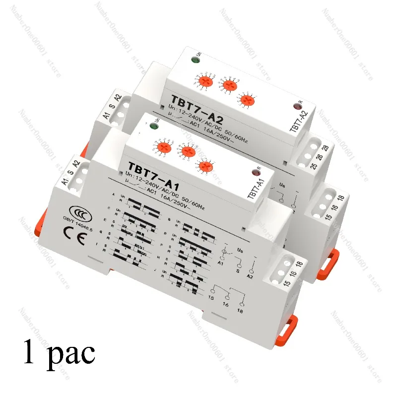 Multi Functional Rail Integrated Time Relay AC/DC 12V220V Power on Delay Disconnection Controller