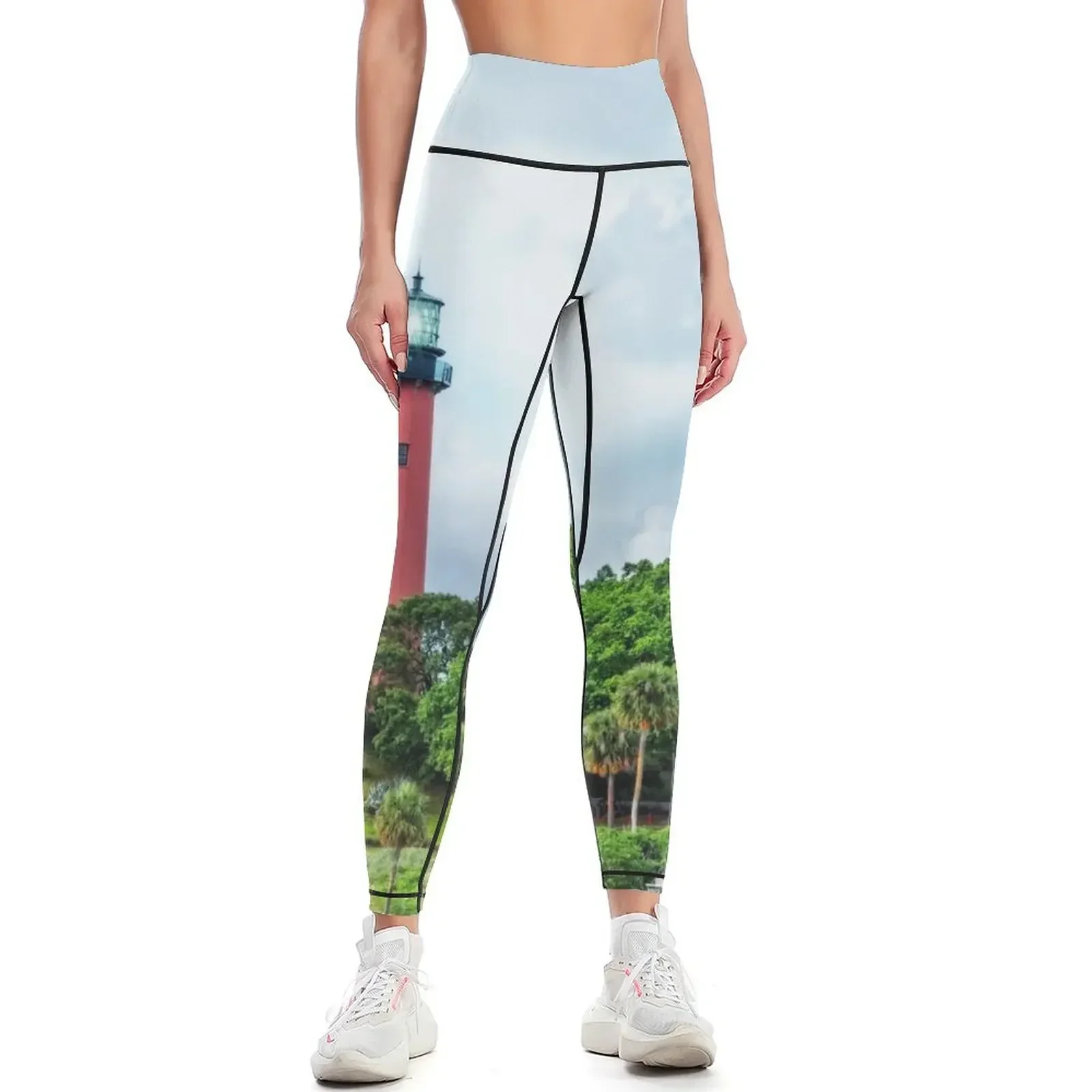 

Jupiter Inlet Light, Florida Leggings sport pants sports shirts gym Women's trousers sporty woman gym Womens Leggings