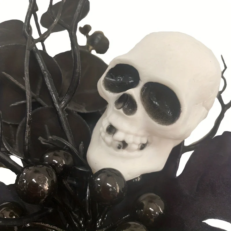 Artificial Maple Leaf Halloween Pumpkin Skull Black Maple Leaf Indoor Branch Decoration