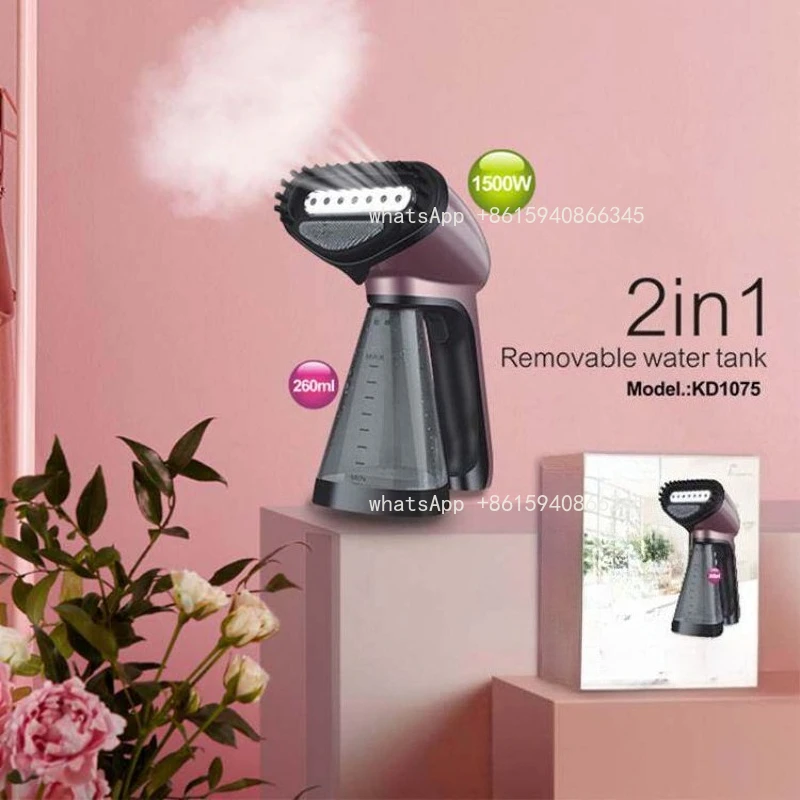 Household small handheld iron KD1075 Portable handheld clothes steam iron, quick wrinkle removal for both home and travel use