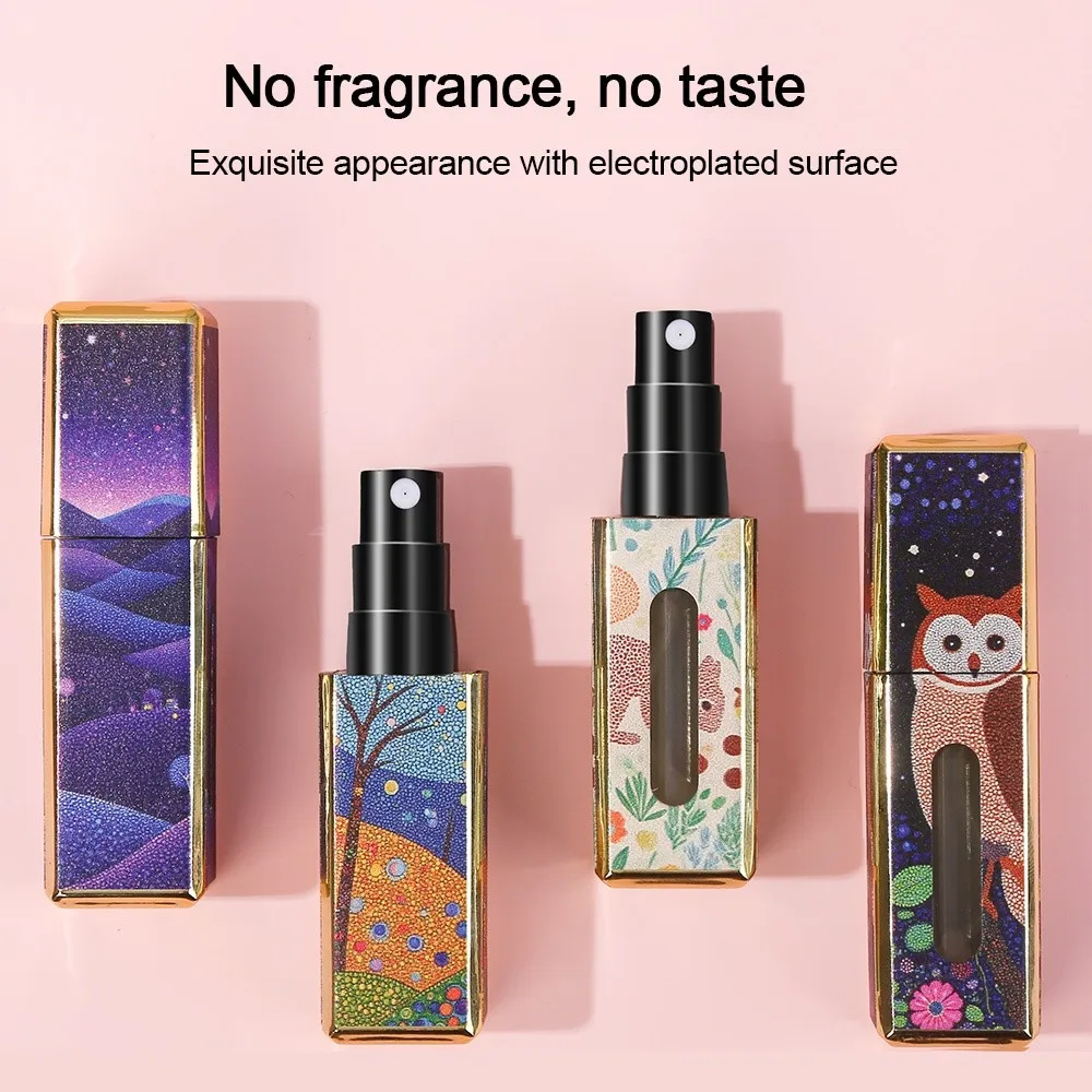 Nuovo mini bottiglia di profumo da 5 ml contenitori cosmetici vuoti vuoti riutilizzabili bottiglia rotante spray spruzzatore di stoccaggio portatile
