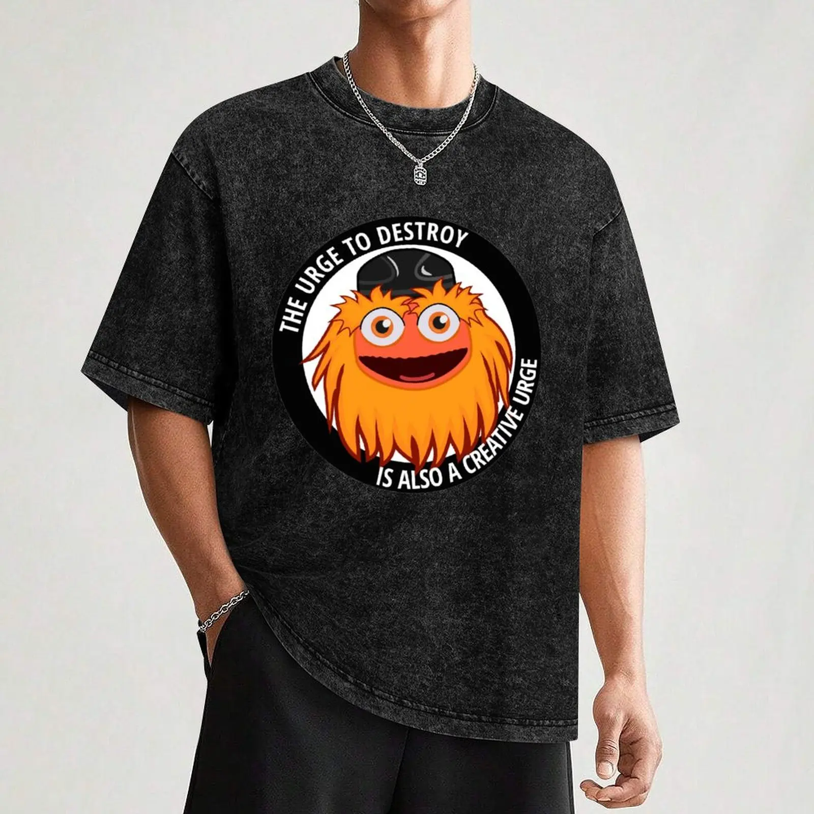 Gritty Meme The Urge to Destroy T-Shirt Sporty Casual Quick Dry T-Shirt