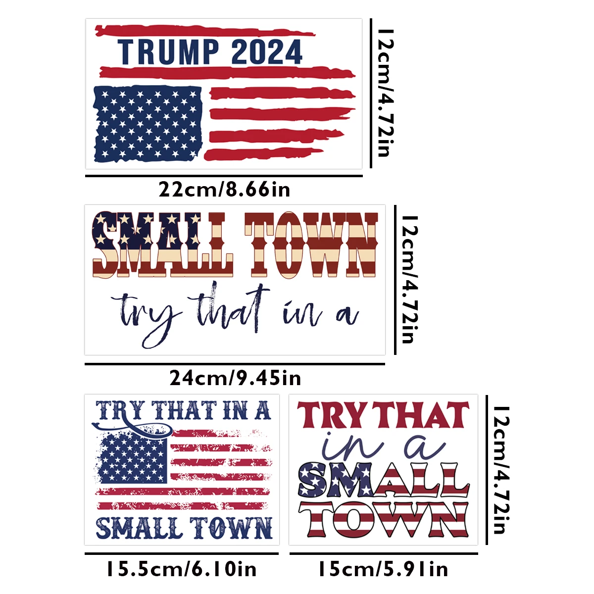 4sheets American Flag Pattern UV DTF Cup Stickers, Sticker For Decorating Mugs, Cups, Bottles, School Supplies, Etc, Arts Crafts