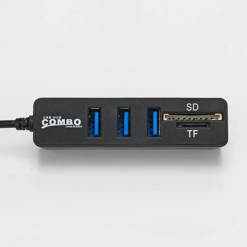 Miniaturowy Hub USB 3.0 Multi USB 3.0 Hub rozdzielacz USB 3 Port koncentratora z TF czytnik kart SD 6 Port 2.0 Adapter Hab dla akcesoria PC nowy