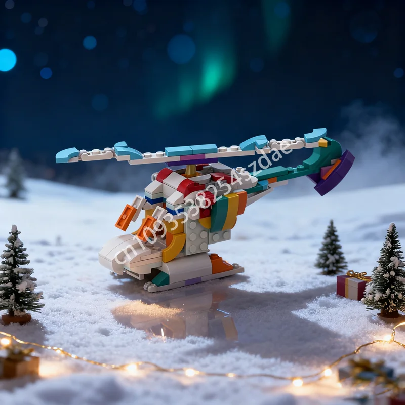 

146 шт. MOC вертолет Creator 3 1ed модель строительные блоки архитектурная игрушка DIY творческая идея кирпич детские рождественские подарки на день рождения