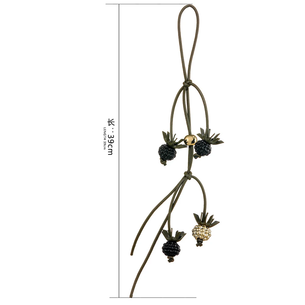 بيري التوت الأسود التوت الطماطم حقيبة جلدية سحر للنساء حقيبة الأزياء الديكور قلادة حقيبة للحمل الملحقات #6