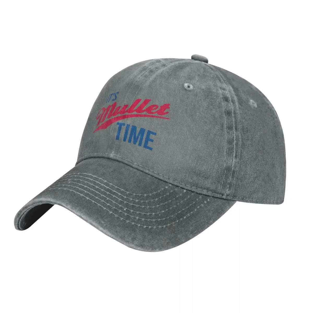 

It's Mullet Time, Funny MulletCap Cowboy Hat rave ny cap Ball cap sun hats for women Men's