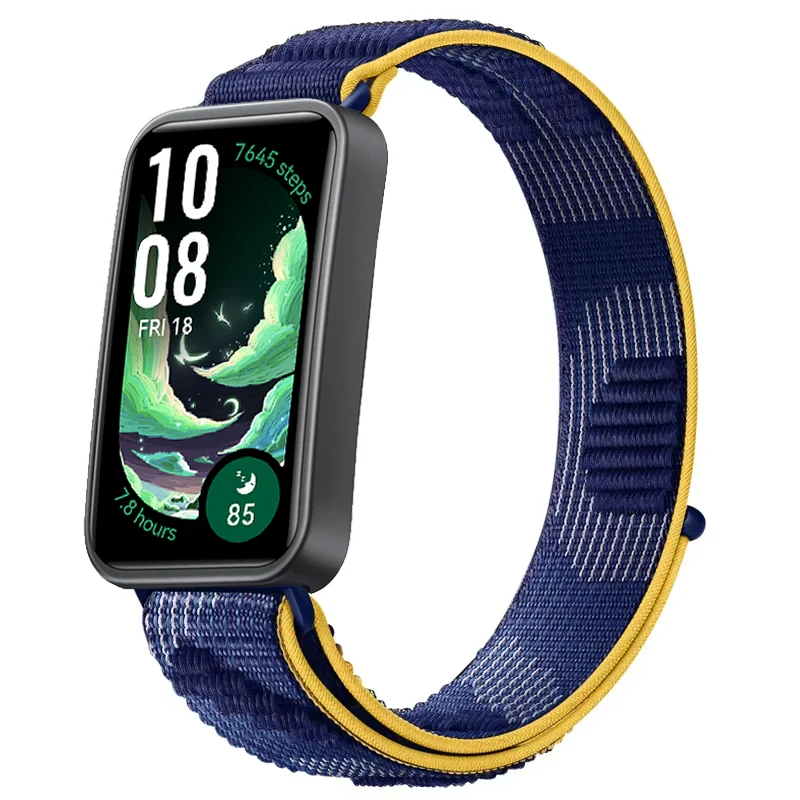 Спортивный нейлоновый ремешок-петля для браслета Huawei Band 10 9 8, дышащий браслет Huawei Band 8 9 10, сменные аксессуары Correa