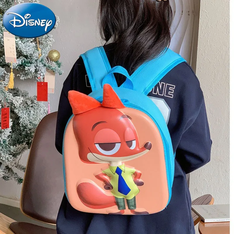 

Новинка 2026 года, универсальный детский рюкзак Disney для мальчиков и девочек с изображением зоотопии, милая школьная сумка с 3D мультфильмами для детей в детском саду