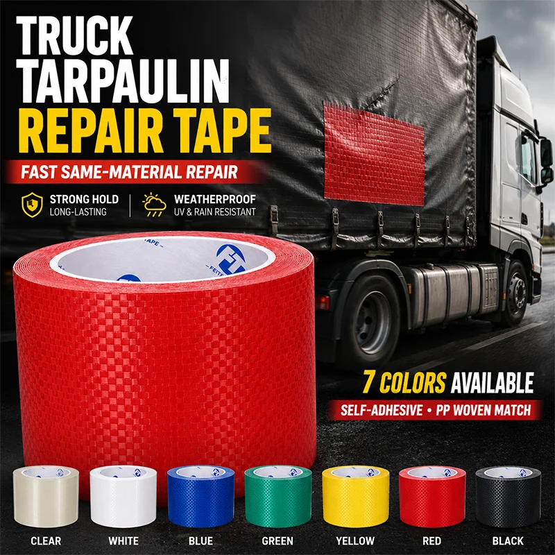 Heavy Duty Tarp Repair Tape Waterproof Adhesive Patch Roll for Truck Cover Tent Repair