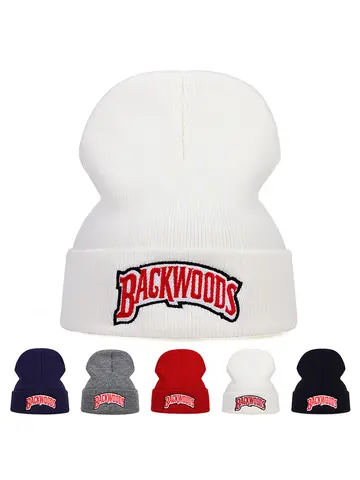 Unisex Letter Embroidery Beanies Autumn Winter Warm Hat Hip Cap Beanie Hat Caps for Women Men