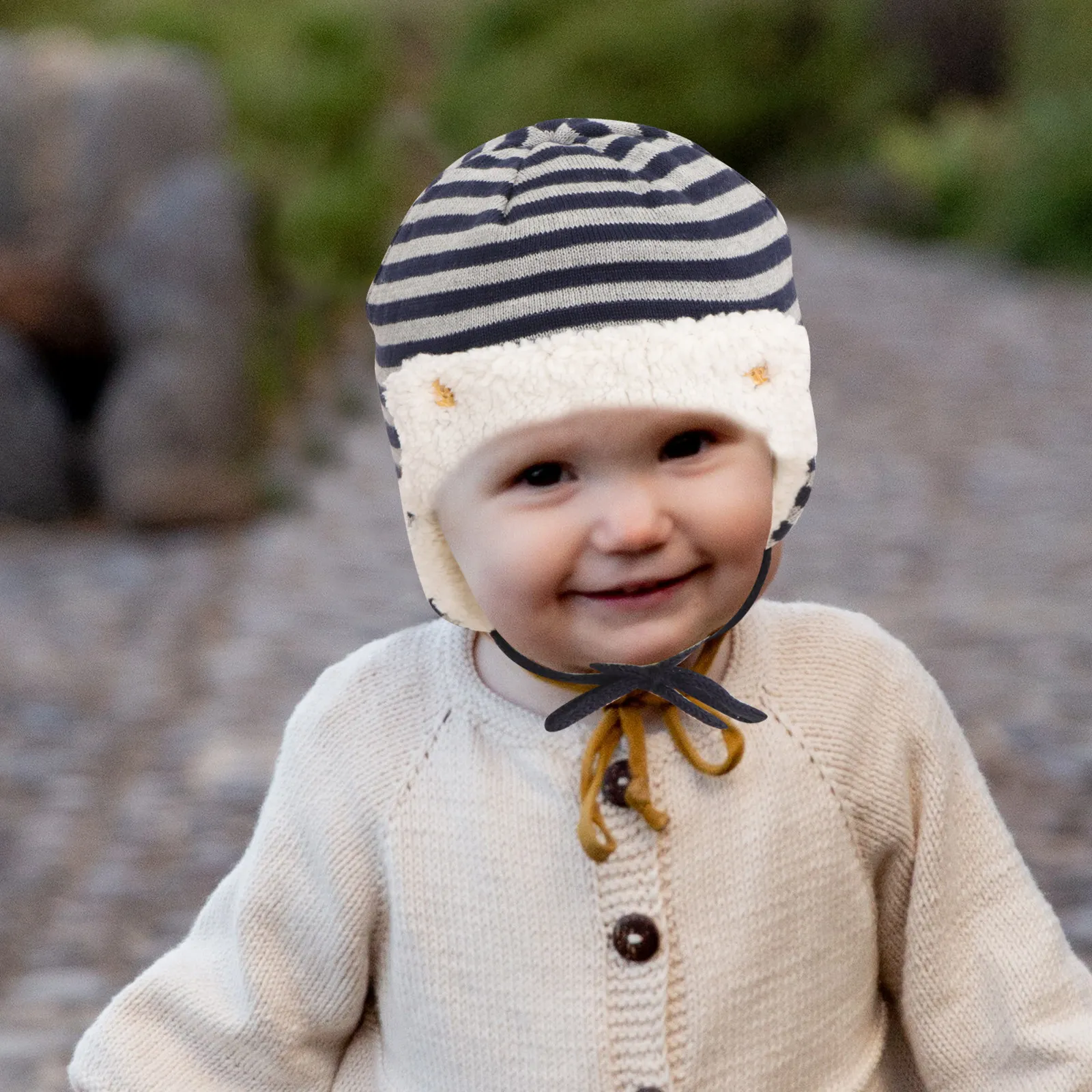 

Детская зимняя шапка из хлопка с защитой ушей, теплая, удобная, мягкая, для активного отдыха, лыжная шапка, стильный дизайн, очаровательная детская зимняя шапка