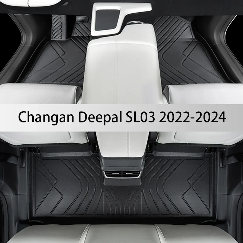 

TPE Custom Car Floor Mats For Changan Deepal SL03 2022 2023 2024 Waterproof Carpet Auto Interior Accessories