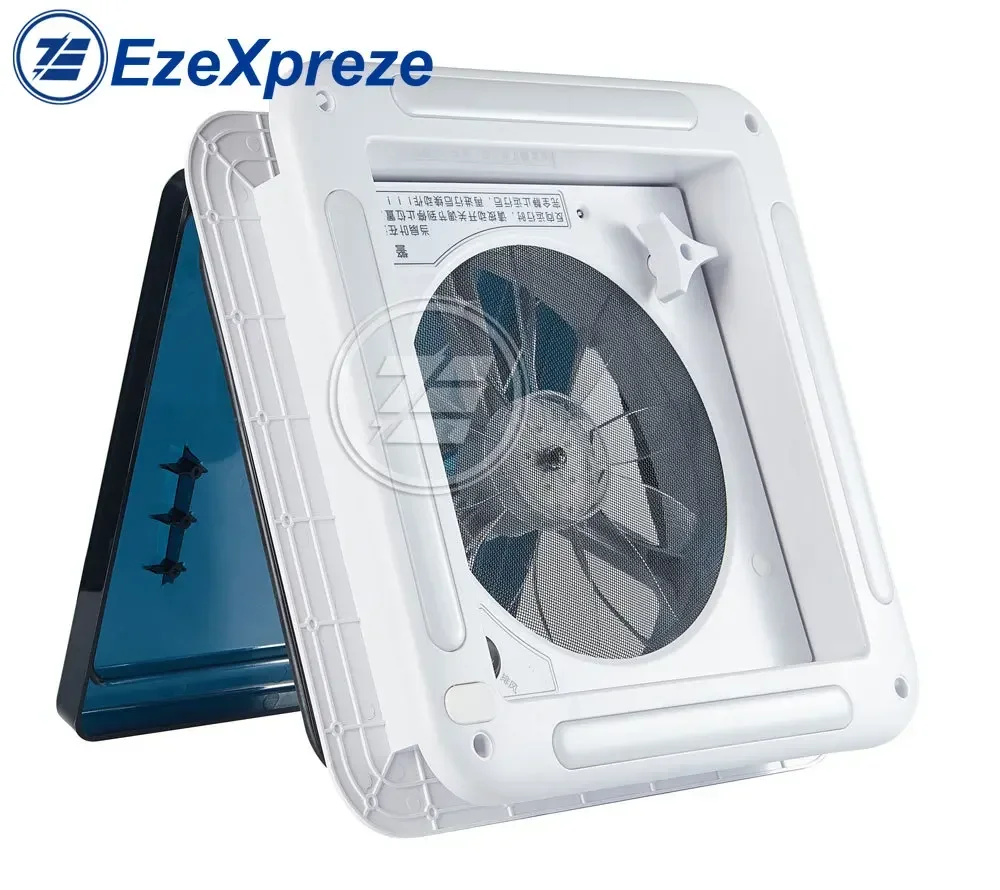 11 ''CE sterowanie ręczne akcesoria do przyczep kempingowych otwory wentylacyjne 12-woltowy wentylator bez LED Camper Rv okno pojazd rekreacyjny 0100480
