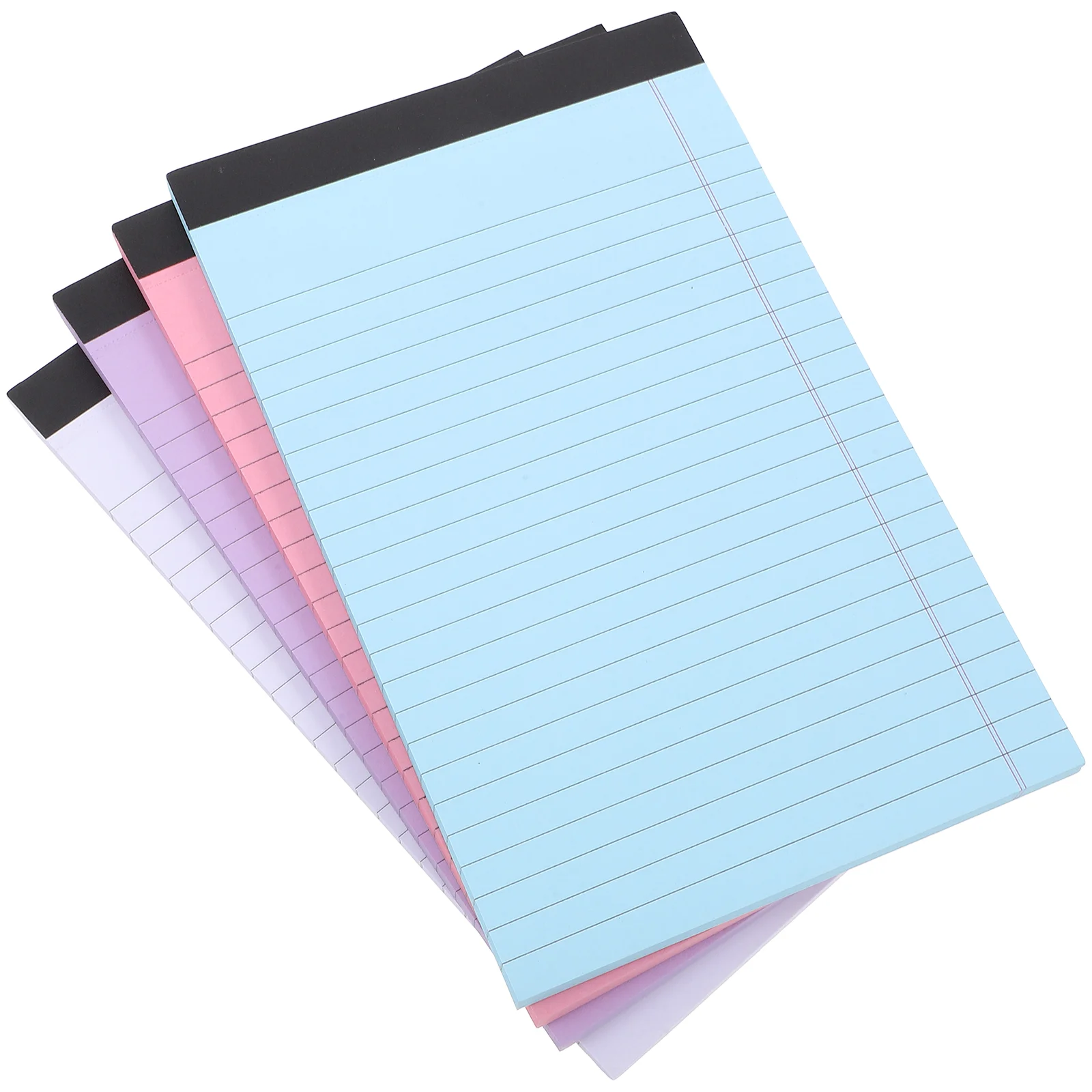 4 Pcs Notebook Structured Layout Notebooks Reading Supply Colored Paper Tearable Pages Daily Use Notepads Legal Lined