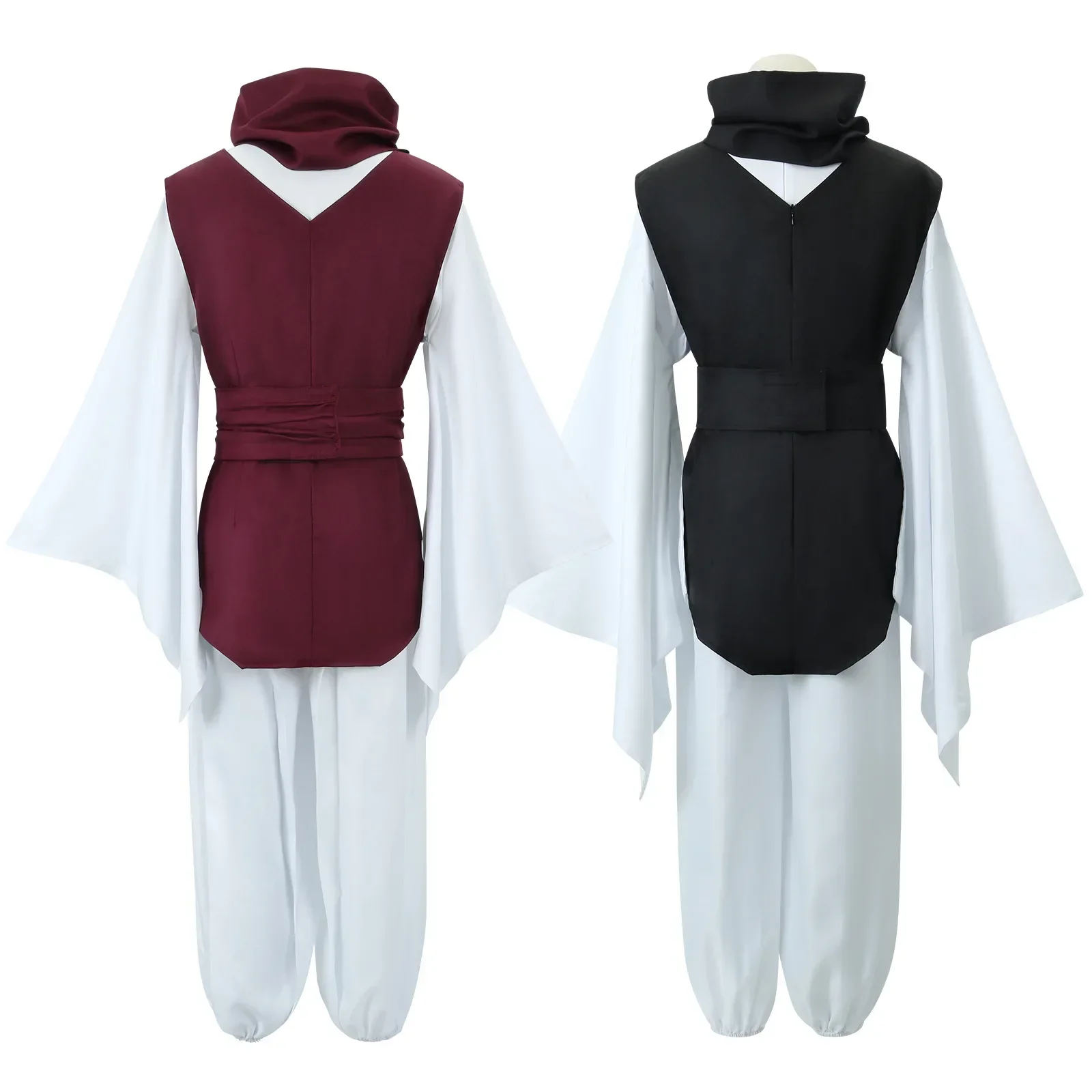 CosplayLOUN-Costume de Cosplay Jujutsu JJK Manga Choso, Pantalon artificiel astique Blanc, Violet, Col en Glace, GaClaBelt, Cade