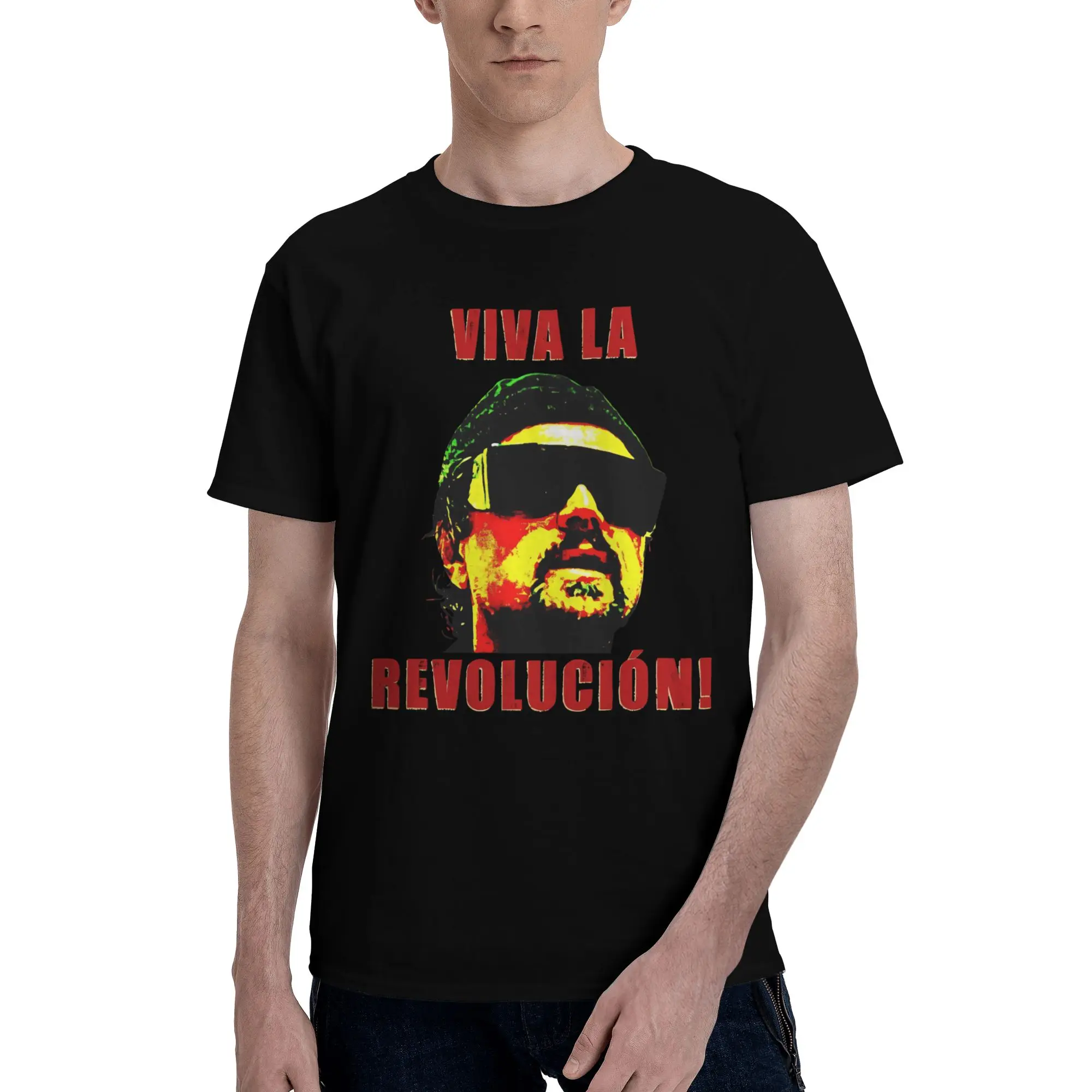 Футболка из 100% хлопка с графическим рисунком Viva La Revolution One Battle After Another, футболки для мужчин