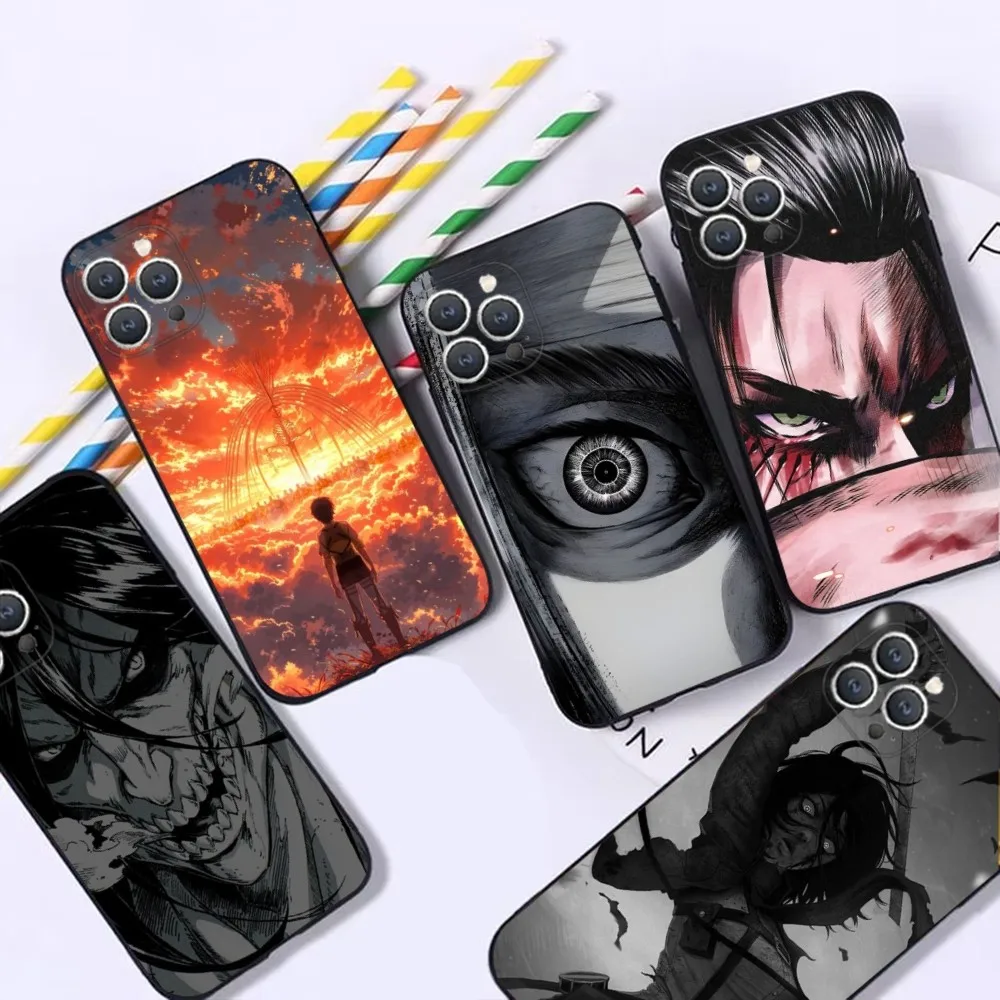 Attack On T-Titan  Phone Case For iPhone 16,15,14,13,12,Pro,Max,11,7,8,Plus,XR,XS Max Shockproof Silicone Soft Shell