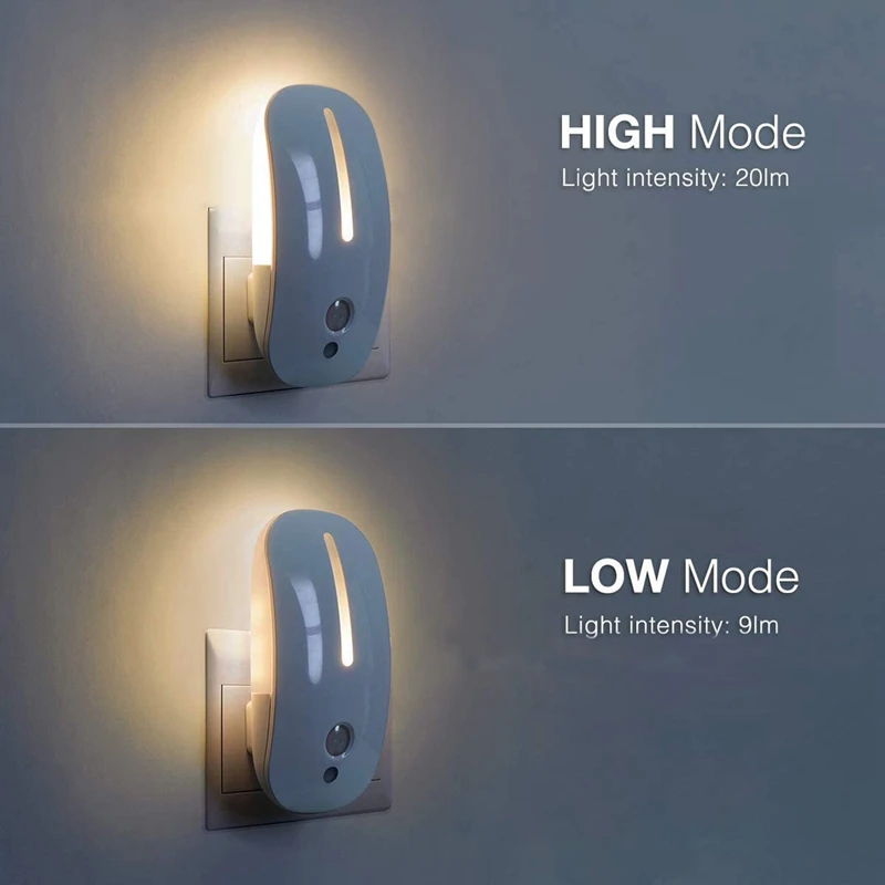 LED Night Light Motion Sensor Wireless Night Lamp For Hallway Pathway EU Plug 220V