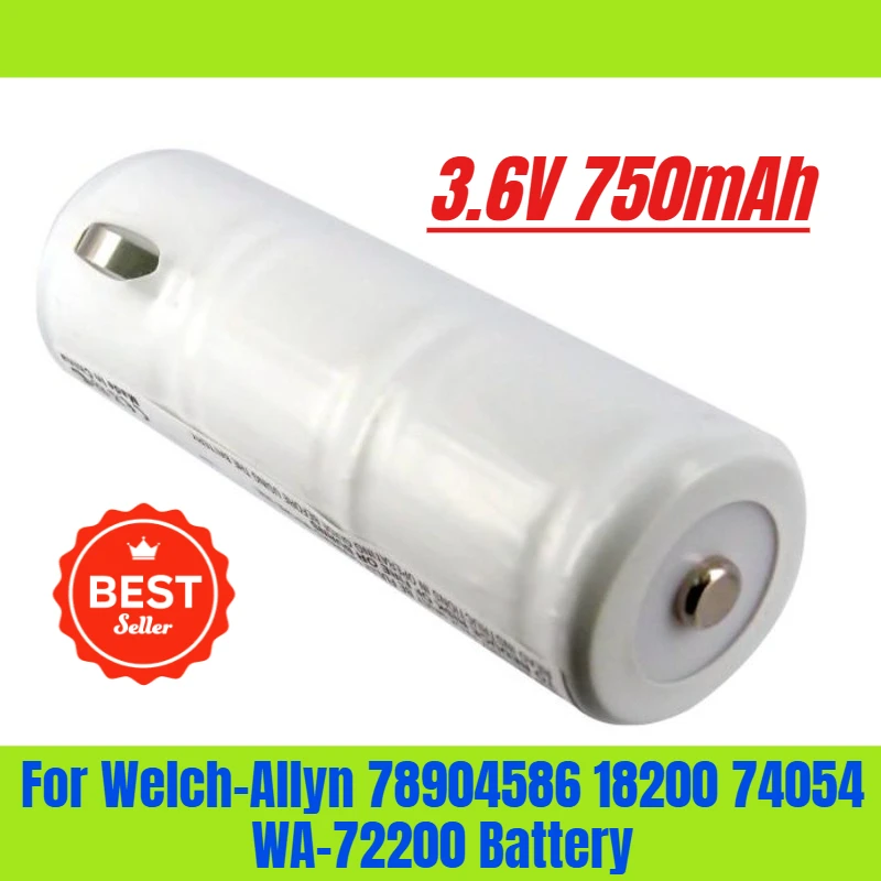 

3.6V 750mAh for Welch-Allyn 78904586 18200 74054 WA-72200 Battery