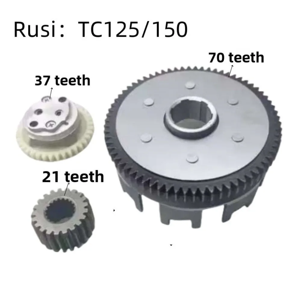 3 قطعة جديد Tc125/150/TMX 155 مخلب الإسكان دائم 70T 37T 21T سرعة مخلب الإسكان سلة القابض المعدنية Assy قطع غيار الدراجات النارية