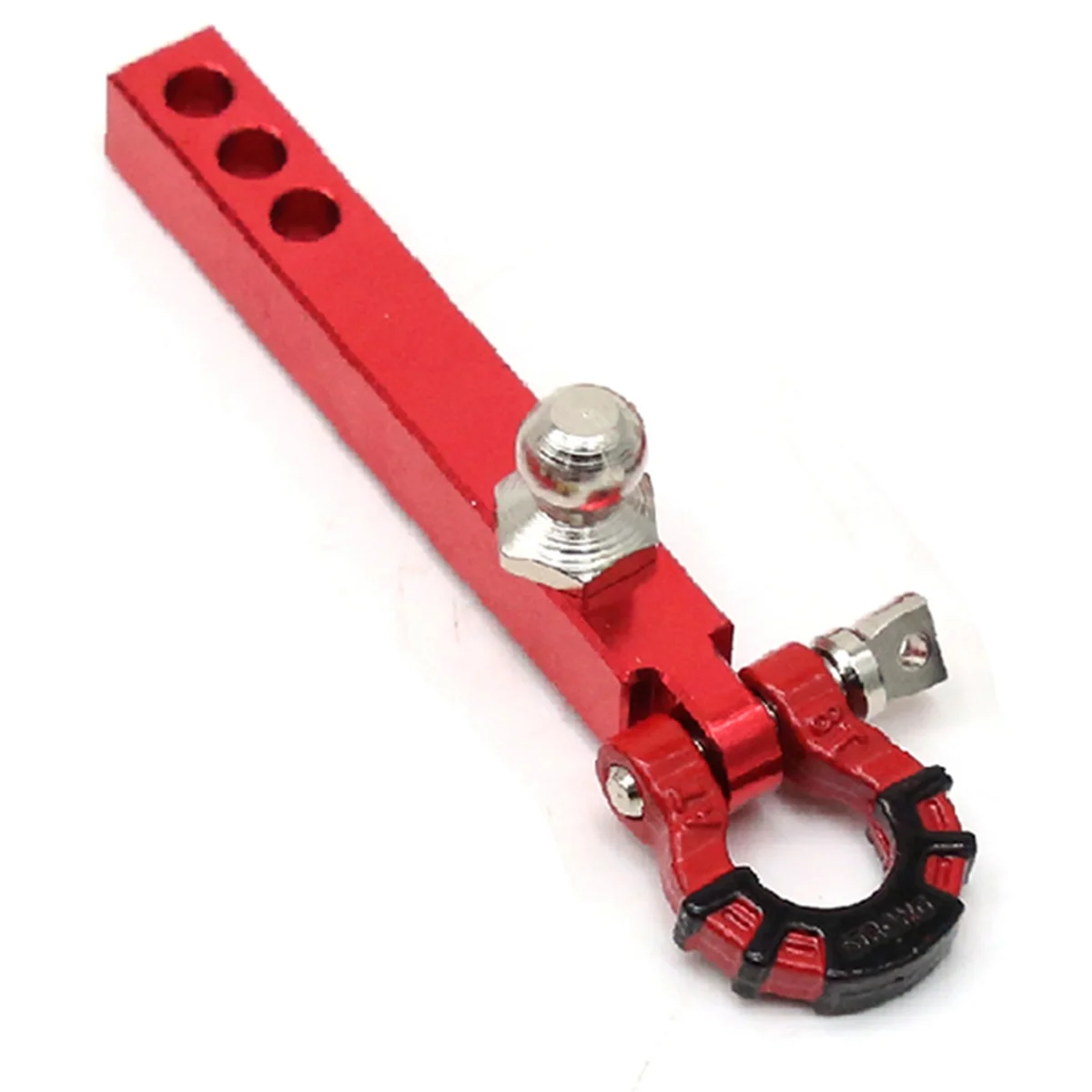 Metal Trailer Tow Hook for 1/10 RC Crawler TRX4 TRX-6 Axial SCX10 90046 Redcat Upgrade Parts,Red