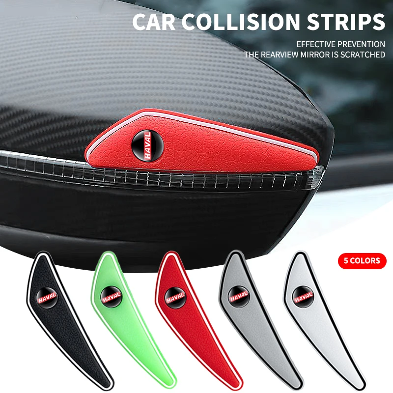 

4pcs Car Door Rearview Mirror Edge Guard Protection Strip For Haval H6 JOLION HEV H3 H2 F7 F7X H9 H5 M4 Great Wall Poer GWM