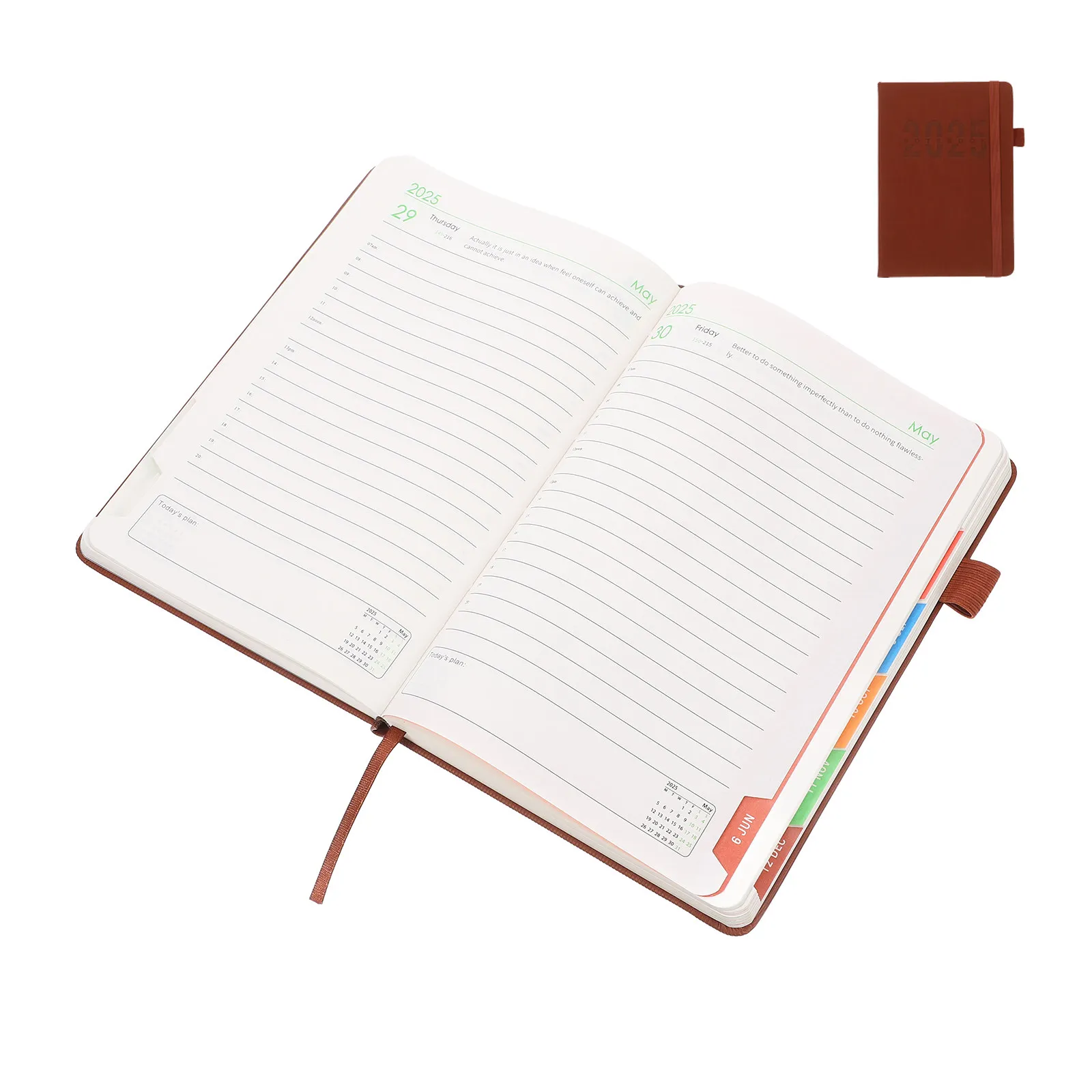 pocket-calendar-2025-mini-pu-soft-cover-small-planner-weekly-monthly-daily-calendar-organizer-with-ink-resistant-paper