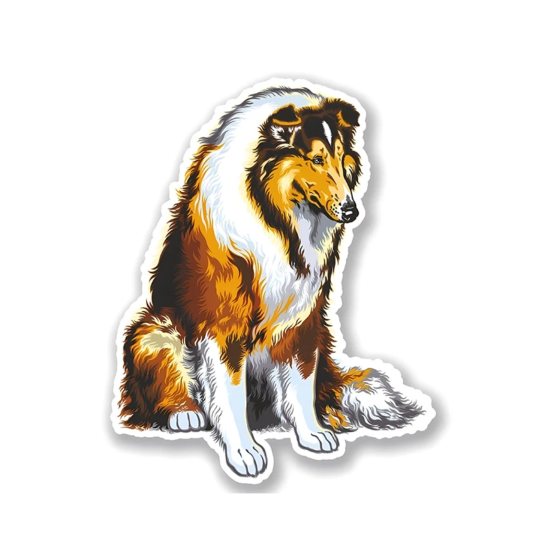 

Collie Dog Car Stickers Scratch Covering Self-Adhesive Waterproof Decal Motorcycle Decorative External Accessories