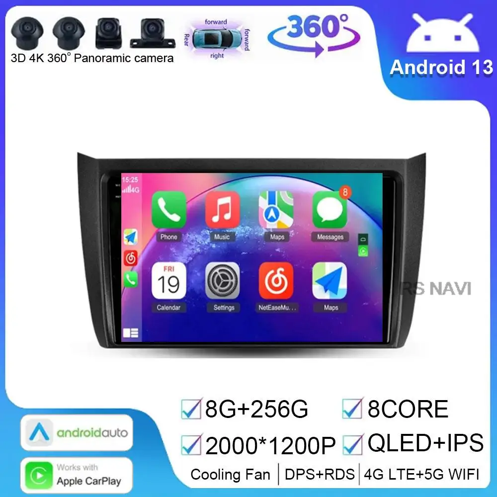 Car Radio Android 14 For Lifan 620EV 650EV 2015 - 2019 Multimedia Video Player Navigation GPS 360 Camera 2Din 2 Din DVD Carplay