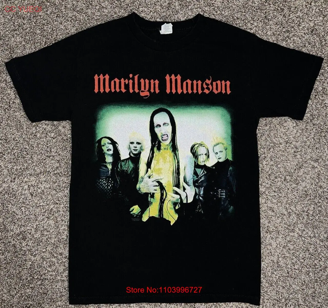 Marilyn Manson Group Photo T Shirt Small Holy Wood 2013 Worn Once Alstyle