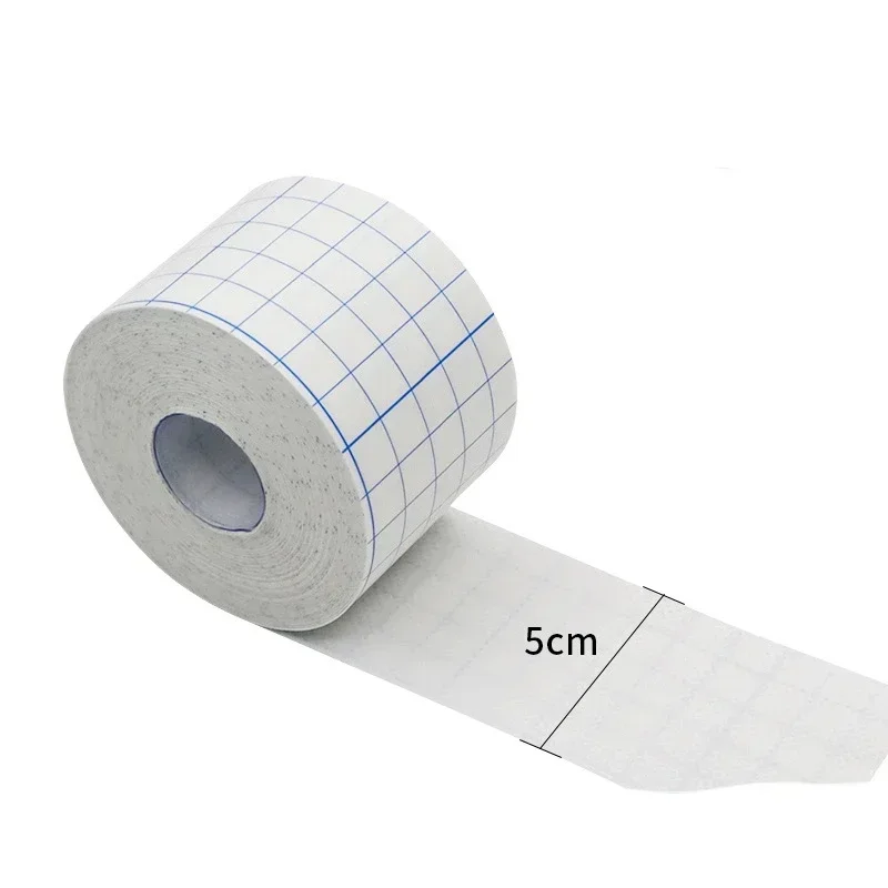 1 Roll 5cmx5m Non-Woven Breathable Tape Skin Healing Protective Soft Fabric Cloth Adhesive Antibacterial Wound Dressing Bandage