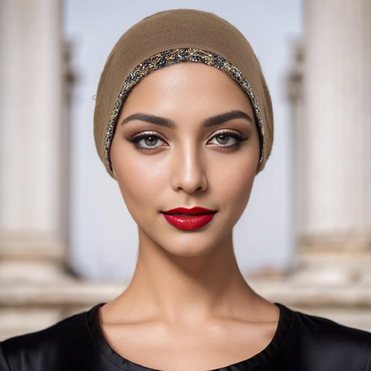 Tampão Hijab interno muçulmano para mulheres, boné interno de algodão modal, envoltório de cabeça, Undercap monocromático, camisa de perfuração quente, bandana, novo, 2024, 2020