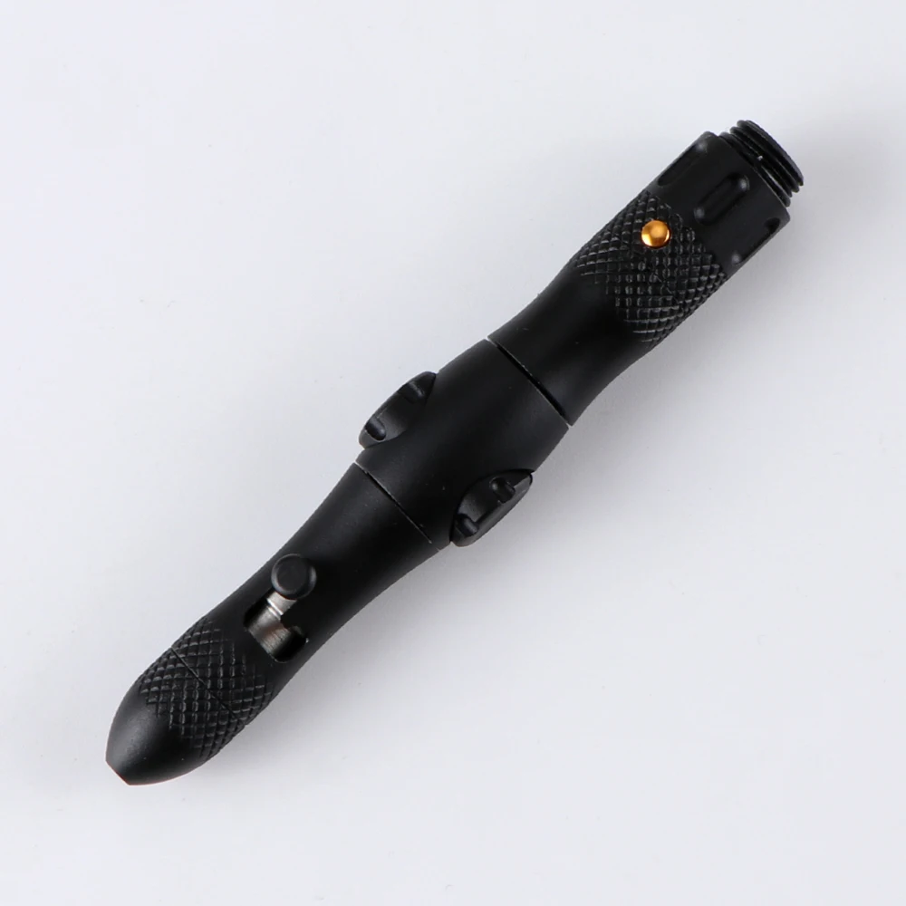 Fidget Spinner Tactical Pen EDC Girar Descompressão Outdoor Survival Ferramentas de emergência Boy Gadgets Multi-Function LED Lanterna