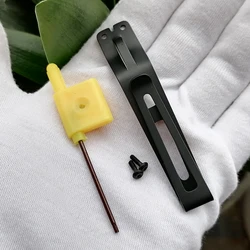 1 Piece Stainless Steel Replacement Two-Way Pocket Clip for NITECORE ED27 ED29 EDC25 EDC23 Flashlight