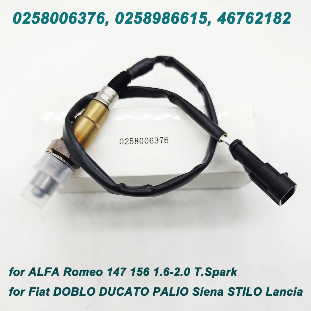 High Quality 0258006376 46762182 0258986615 For Alfa Romeo 147 156 166 GT Fiat DOBLO DUCATO Panda Lancia Front O2 Oxygen Sensor