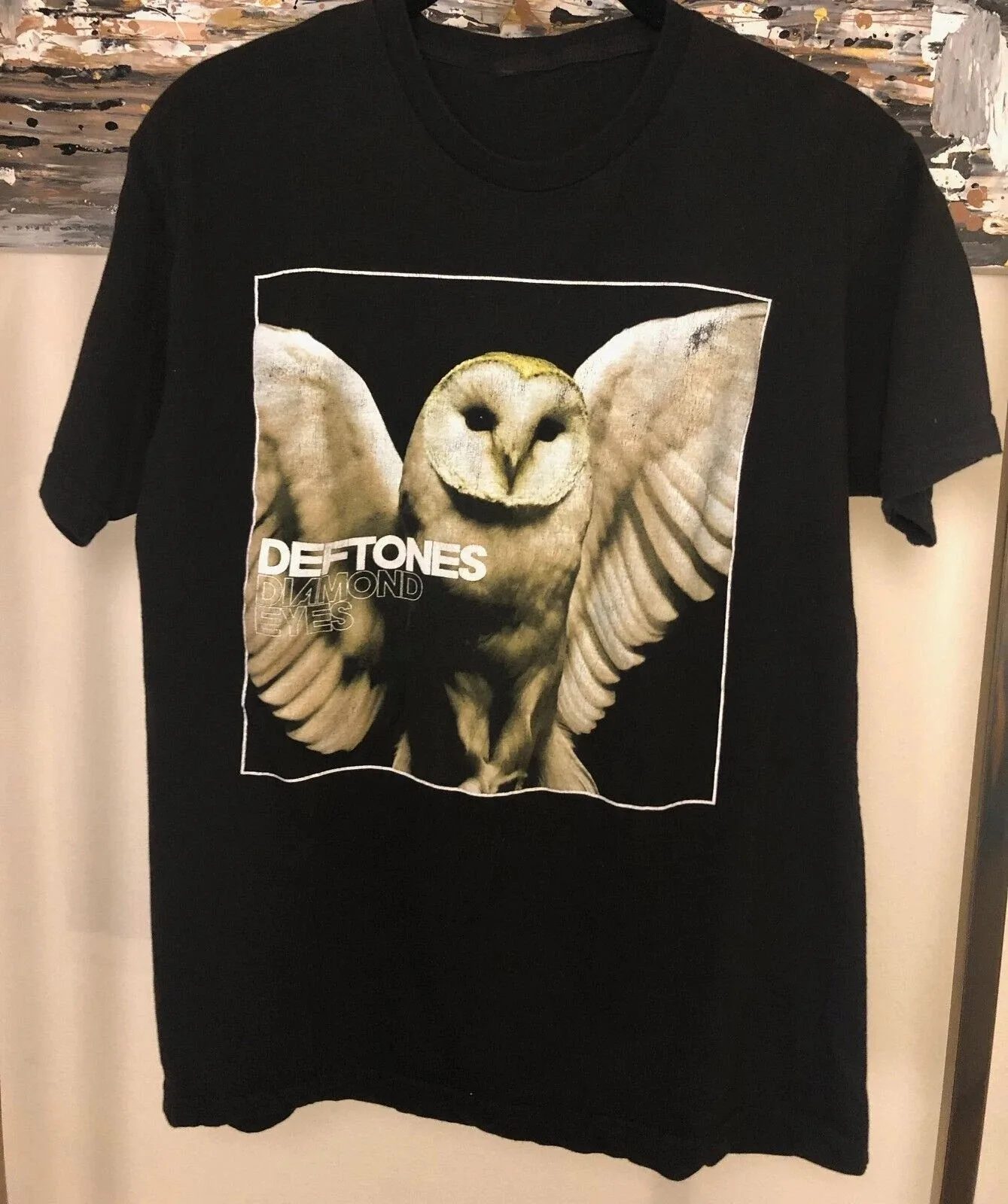 

Summer Deftones 2010 Deftones Diamond Eyes Tour Black All Size Shirt Reprint Allsi Oversized Sweat-absorbing