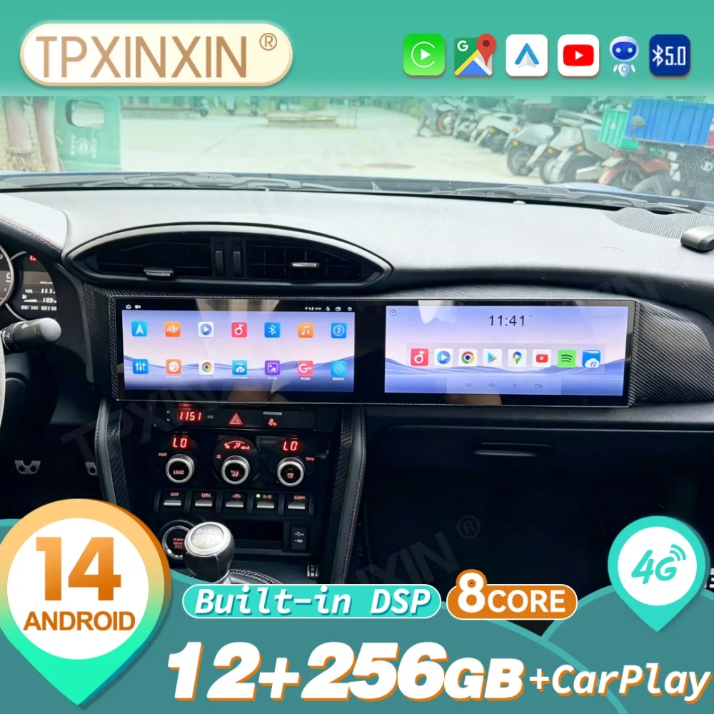 

Dual Screen Android Carplay Car Radio For Toyota 86 For Subaru BRZ 2012~2019 Navigation Autoradio DSP GPS Car Multimedia Player