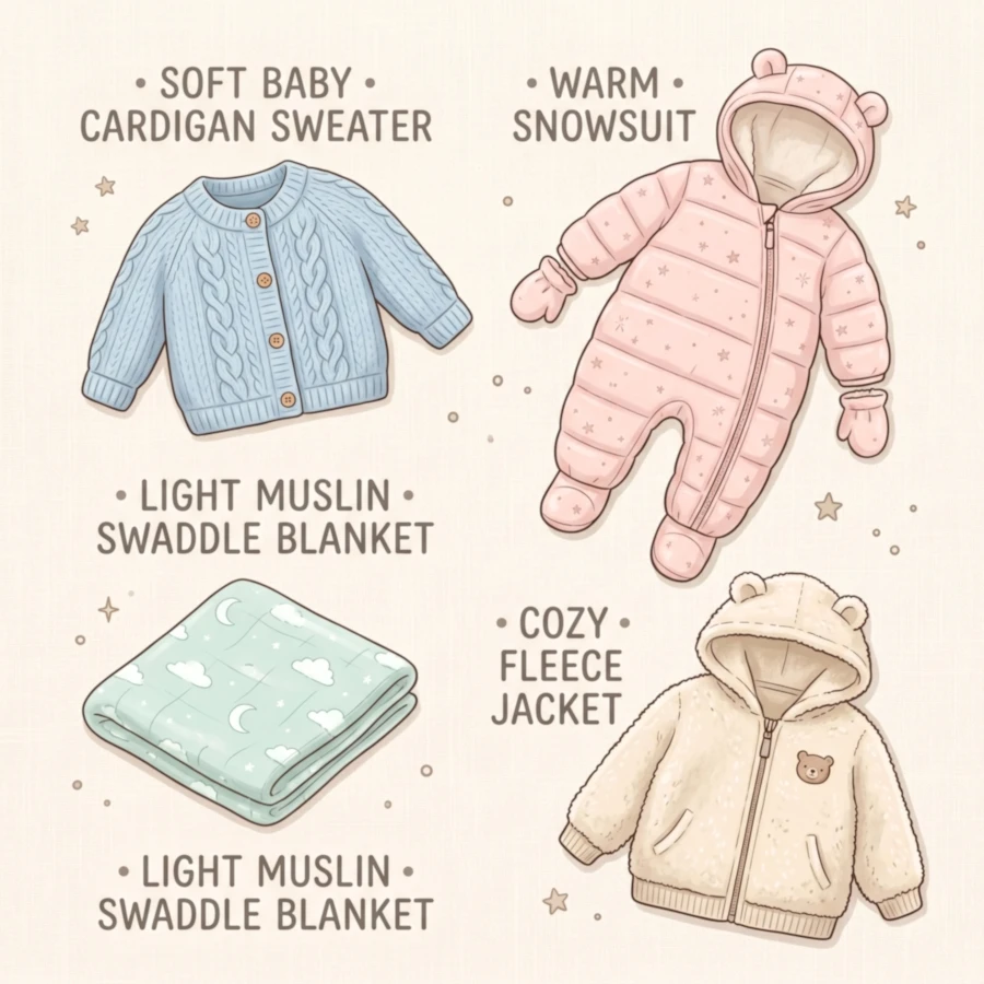O que comprar em roupas de recém-nascido