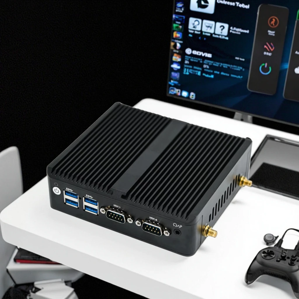 كمبيوتر صغير عالي الأداء رباعي النواة N5105 64GB DDR4 صندوق راوتر يدعم واي فاي للبلوتوث UK نوع التوصيل منتج جديد #1