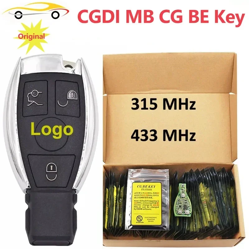 مفتاح CGDI MB CG BE الأصلي 315 ميجا هرتز/433 ميجا هرتز لمرسيدس بنز يعمل مع مبرمج CGDI MB يدعم جميع FBS3 والاسترداد التلقائي