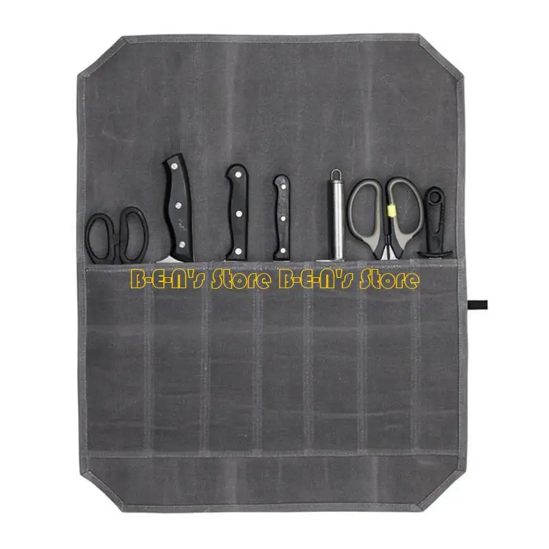 

Y1AD Устойчивая к царапинам сумка для хранения Водонепроницаемый Прочный Прочный для ножей 7 слотов