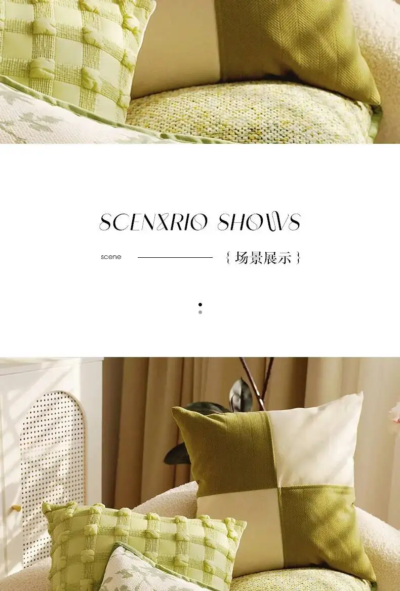 Vielseitige Pflanzenblatt-Boho-Kissenbezüge aus Chenille, weiche, luxuriöse, dekorative Kissenhüllen für Sofa, Bett, Wohnzimmer, Heimdekoration – Detail 5